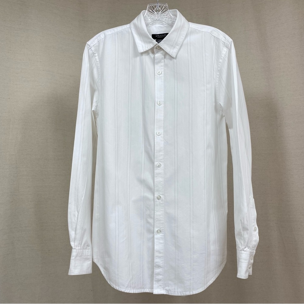 Structure Modern Fit White Dress Shirt